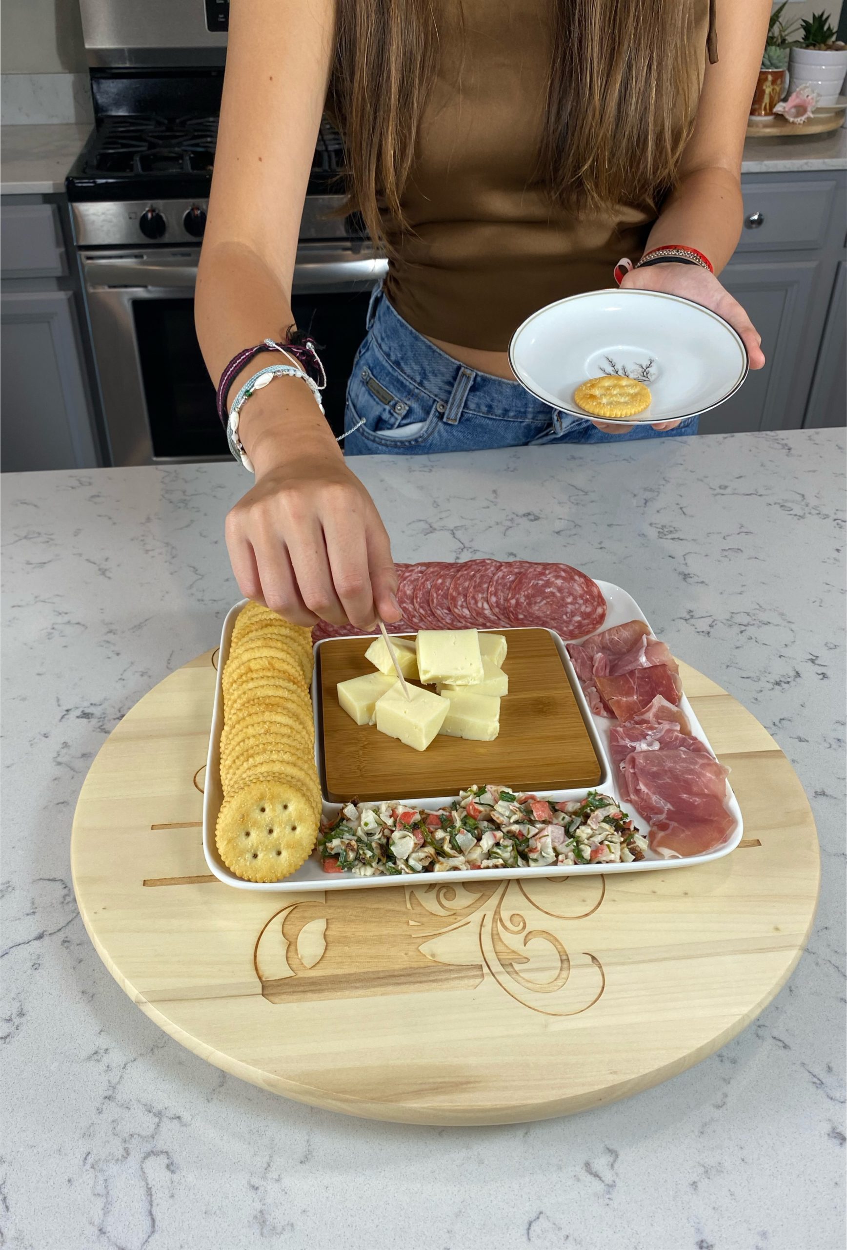 Personalized Cedar Wood Engraved & Monogrammed Cutting Board